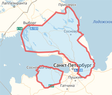 Территория обслуживания